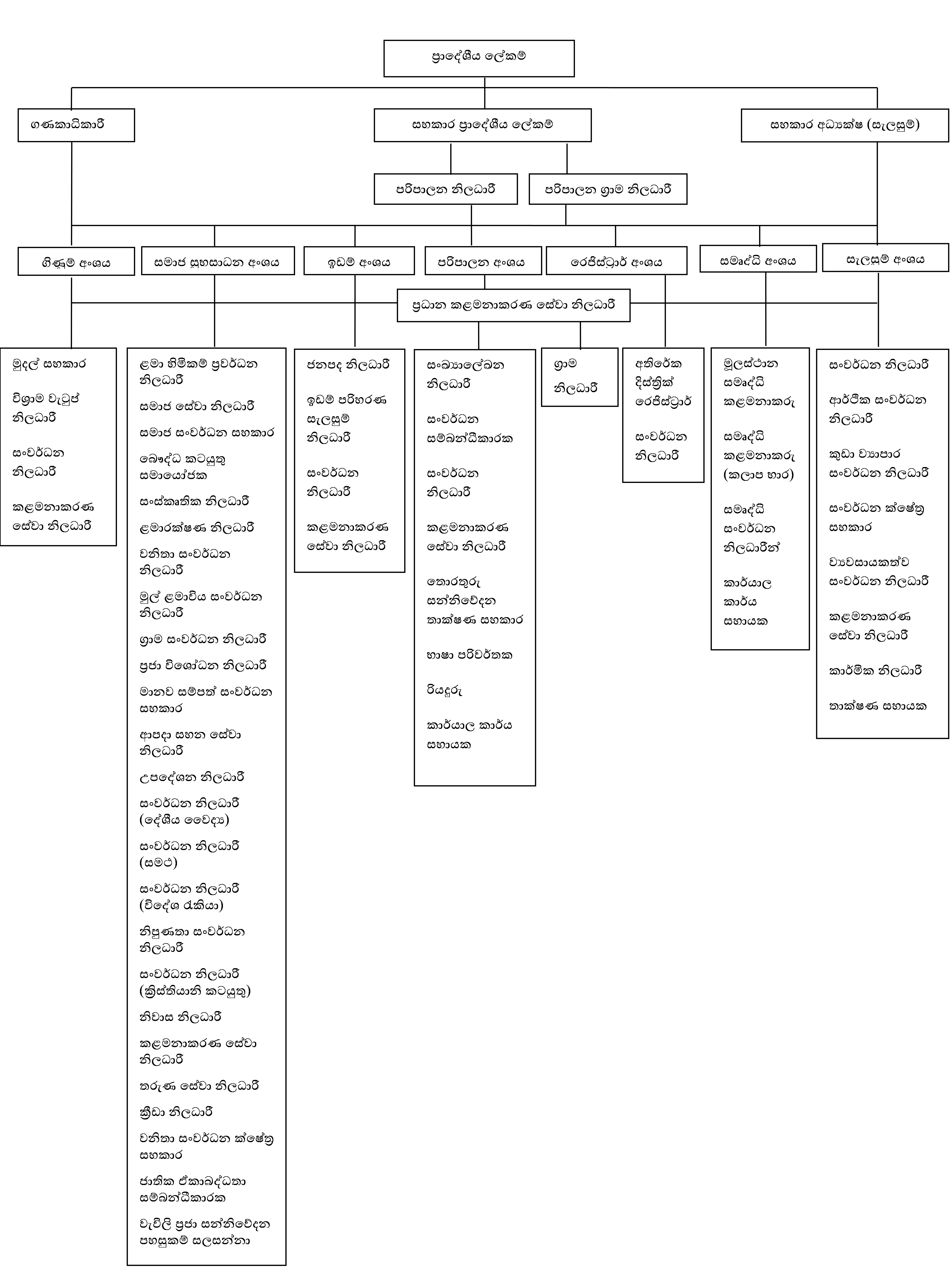 org chart sin